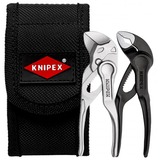 KNIPEX Juego de pinzas XS con bolsa, 2 piezas, Set de pinzas negro