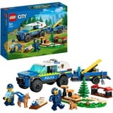 LEGO City Entrenamiento Móvil para Perros Policía, Juegos de construcción Juego de construcción, 5 año(s), Plástico, 197 pieza(s), 434 g