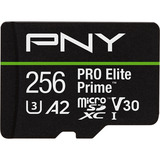 PNY Pro Elite Prime microSD 256 GB, Tarjeta de memoria negro/Verde