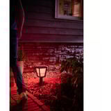 Philips Lámpara de pedestal para exteriores Econic, Luz de LED negro, Philips Hue White and Color ambiance Lámpara de pedestal para exteriores Econic, Iluminación en poste/pedestal inteligente, Negro, LED, Vidrio, Metal, Bombilla(s) no reemplazable(s), Blanco