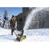 Stanley Sopladora de nieve a batería (SCSNP460R2-QW), 36 Voltios (2x18V), Soplador de nieve negro/Amarillo