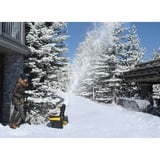 Stanley Sopladora de nieve a batería (SCSNP460R2-QW), 36 Voltios (2x18V), Soplador de nieve negro/Amarillo