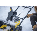 Stanley Sopladora de nieve a batería (SCSNP460R2-QW), 36 Voltios (2x18V), Soplador de nieve negro/Amarillo