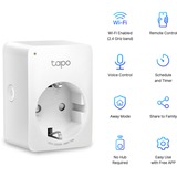 TP-Link Tapo P100 enchufe inteligente 2300 W Blanco, Toma de corriente con interruptor blanco, Inalámbrico, Bluetooth / Wi-Fi, 2,4 MHz, 802.11b, 802.11g, Wi-Fi 4 (802.11n), Interior, Blanco