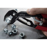 Wiha Alicates para bomba de agua QuickFix Classic automático, Alicates para bomba de agua / tubos negro/Rojo
