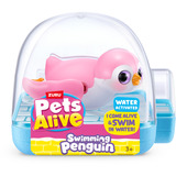 ZURU Pets Alive - Swimming Penguin, Muñecos Pets Alive 9573, Animales de juguete para el baño, Niño/niña, 3 año(s), Colores surtidos