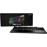 be quiet! Light Mount Silent Linear DE ISO teclado Juego USB QWERTZ Alemán Negro, Teclado para gaming negro, Alámbrico, USB, Interruptor mecánico, QWERTZ, LED RGB, Negro