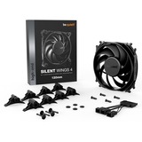 be quiet! SILENT WINGS 4 | 120mm Carcasa del ordenador Ventilador 12 cm Negro 1 pieza(s) negro, Ventilador, 12 cm, 18,9 dB, 48,7 cfm, 82,74 m³/h, Negro