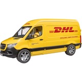 bruder MB Sprinter DHL con conductor, Automóvil de construcción amarillo