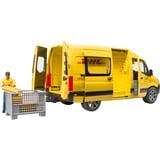 bruder MB Sprinter DHL con conductor, Automóvil de construcción amarillo