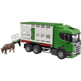 bruder Scania Super 560R Camión de transporte de animales, Automóvil de construcción 