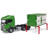 bruder Scania Super 560R Camión de transporte de animales, Automóvil de construcción 