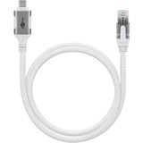 goobay Cable Ethernet USB-C 3.2 Gen2 conector > conector RJ-45, Adaptador de red blanco