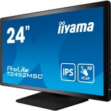 iiyama ProLite T2452MSC-B1 pantalla para PC 60,5 cm (23.8") 1920 x 1080 Pixeles Full HD LCD Pantalla táctil Multi-usuario Negro, Monitor LED negro, 60,5 cm (23.8"), 1920 x 1080 Pixeles, Full HD, LCD, 5 ms, Negro