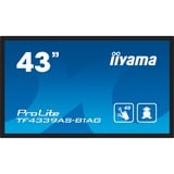iiyama TF4339AS-B1AG pantalla para PC 108 cm (42.5") 3840 x 2160 Pixeles 4K Ultra HD LED Pantalla táctil Negro, Pantalla de gran formato negro (mate), 108 cm (42.5"), 3840 x 2160 Pixeles, 4K Ultra HD, LED, 8 ms, Negro