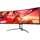 AOC B2 AG493UCX2 pantalla para PC 124 cm (48.8") 5120 x 1440 Pixeles Quad HD LED Negro, Monitor de gaming negro, 124 cm (48.8"), 5120 x 1440 Pixeles, Quad HD, LED, 1 ms, Negro