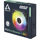 ARCTIC P14 Pro Reverse A-RGB, Ventilador negro