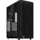 ASUS ProArt PA401 Wood TG PWM (Black) Torre Negro, Cajas de torre negro, Torre, PC, Negro, ATX, Vidrio templado, 16 cm