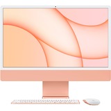 Apple iMac Apple M 61 cm (24") 4480 x 2520 Pixeles 8 GB 256 GB SSD PC todo en uno macOS Big Sur Wi-Fi 6 (802.11ax) Naranja, Sistema MAC naranja/Naranja claro, 61 cm (24"), 4.5K Ultra HD, Apple M, 8 GB, 256 GB, macOS Big Sur