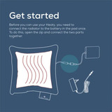 Beurer HK 77 Heaty azul obsidiana, Almohadas eléctricas azul oscuro