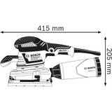 Bosch 0 601 292 801 lijadora portátil Lijadora orbital 11000 RPM 22000 OPM azul, Lijadora orbital, Abrazadera/Velcro, 11000 RPM, 16000 OPM, 22000 OPM, 2,4 mm