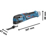 Bosch Cortador múltiple a batería GOP 12V-28 Professional, 12Volt, Herramienta multifunción azul/Negro