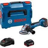 Bosch GWS 18V-10P PROFESSIONAL amoladora angular 12,5 cm 9000 RPM 1,9 kg azul/Negro, 9000 RPM, 12,5 cm, Batería, 1,9 kg, Motor sin escobillas