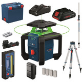 Bosch Rotationslaser GRL18V-4-34CVG Akku ProCORE18V 4.0Ah en L-BOXX, Láser rotativo verde, Minorista