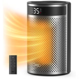 DREO Calefactor Atom 416, Termoventiladores negro/Plateado