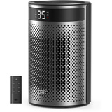 DREO Calefactor Atom 416, Termoventiladores negro/Plateado