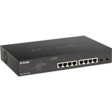 D-Link DGS-1100-10MPV2 Gestionado L2 Gigabit Ethernet (10/100/1000) Energía sobre Ethernet (PoE) 1U Negro, Interruptor/Conmutador Gestionado, L2, Gigabit Ethernet (10/100/1000), Energía sobre Ethernet (PoE), Montaje en rack, 1U