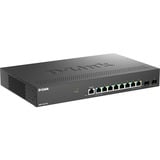 D-Link DMS-1250-10S/E switch Gestionado 2.5G Ethernet (100/1000/2500) Negro, Interruptor/Conmutador negro, Gestionado, 2.5G Ethernet (100/1000/2500), Montaje en rack