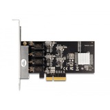 DeLOCK PCIe x4 a 4 x RJ45 Gbit, Adaptador de red 