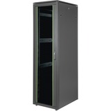Digitus Armario de red de la serie Unique - 600 x 800 mm (an. x pr.), Armario IT negro, Rack o bastidor independiente, 42U, 800 kg, Negro