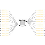 Digitus Cable de fibra óptica universal breakout, dúplex, conector LC/UPC, monomodo OS2 negro