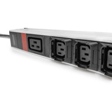 Digitus DN-95452, Regleta negro/Aluminio