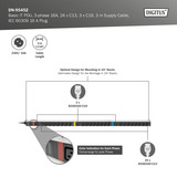 Digitus DN-95452, Regleta negro/Aluminio