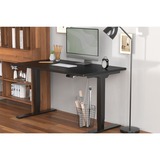 Digitus Estructura de mesa ajustable en altura eléctrica, motor dual, 3 niveles, Soporte negro