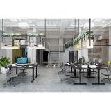 Digitus Estructura de mesa ajustable en altura eléctrica, motor dual, 3 niveles, Soporte negro