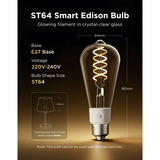 Govee Bombilla inteligente Edison E27 500lm (paquete de 2), Lámpara LED 