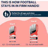 HUDORA 71553, Guantes rojo/blanco