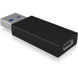 ICY BOX IB-CB015 USB Type-C 3.1 (Gen 2) USB Type-A 3.1 (Gen 2) Negro, Adaptador negro, USB Type-C 3.1 (Gen 2), USB Type-A 3.1 (Gen 2), Negro