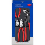 KNIPEX 00 20 10 alicate Juego de alicates, Set de pinzas negro, Juego de alicates, 3 mm, De plástico, Rojo, 170 mm, 4 cm