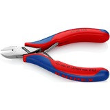 KNIPEX Cortaalambres electrónico 77 02 115, Alicates de corte rojo/Azul