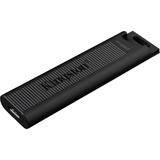 Kingston DataTraveler 256GB Max 1000R/900W USB 3.2 Gen 2, Lápiz USB negro, 256 GB, USB Tipo C, 3.2 Gen 2 (3.1 Gen 2), 1000 MB/s, Deslizar, Negro
