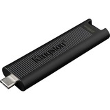 Kingston DataTraveler 256GB Max 1000R/900W USB 3.2 Gen 2, Lápiz USB negro, 256 GB, USB Tipo C, 3.2 Gen 2 (3.1 Gen 2), 1000 MB/s, Deslizar, Negro