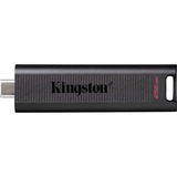 Kingston DataTraveler 256GB Max 1000R/900W USB 3.2 Gen 2, Lápiz USB negro, 256 GB, USB Tipo C, 3.2 Gen 2 (3.1 Gen 2), 1000 MB/s, Deslizar, Negro