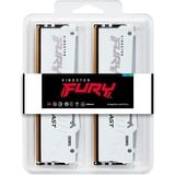 Kingston FURY FURY Beast 64GB 6400MT/s DDR5 CL32 DIMM (Kit de 2) White RGB EXPO, Memoria RAM blanco, 64 GB, 2 x 32 GB, DDR5, 288-pin DIMM, Blanco