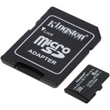 Kingston Tarjeta 8GB microSDHC Industrial C10 A1 pSLC + adaptador SD, Tarjeta de memoria negro, 8 GB, MicroSDHC, Clase 10, UHS-I, 100 MB/s, 80 MB/s