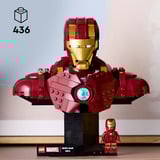 LEGO Busto de Iron Man MK4, Juegos de construcción Juego de construcción, 18 año(s), Plástico, 436 pieza(s), 550 g
